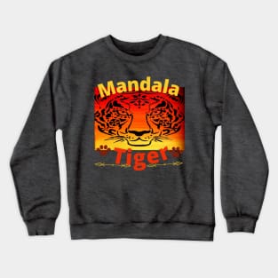 Tiger mandala acrylic painting Crewneck Sweatshirt